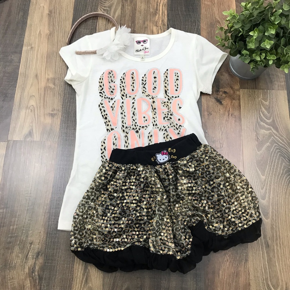 Girls Hello Kitty sequence skirt